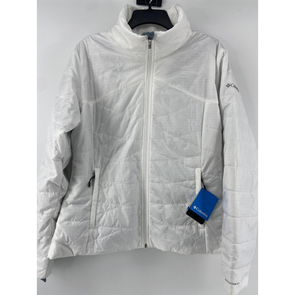 Columbia Jacket Womens‎ XL White Puffer Morning Light Outdoor Winter Hike